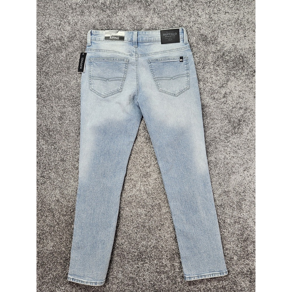 Buffalo David Bitton Slim Ash Jeans Men's 30x30 Light Wash Stretch Denim NWT